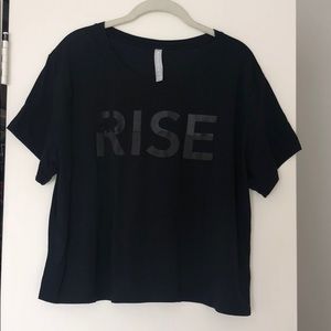 Athleta Cropped Graphic Print Tee